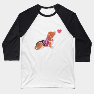 Watercolour Basset Hound Baseball T-Shirt